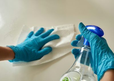 Nettoyage avec un produit